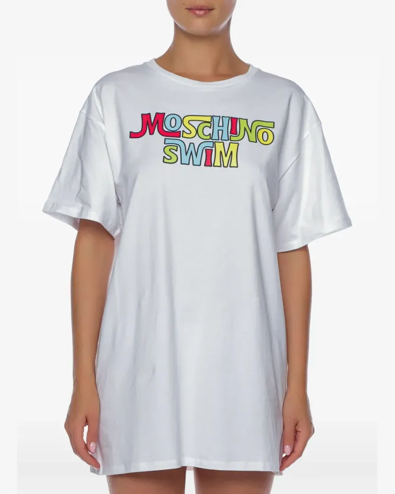 Moschino logo-print T-shirt - Weiß Weiß