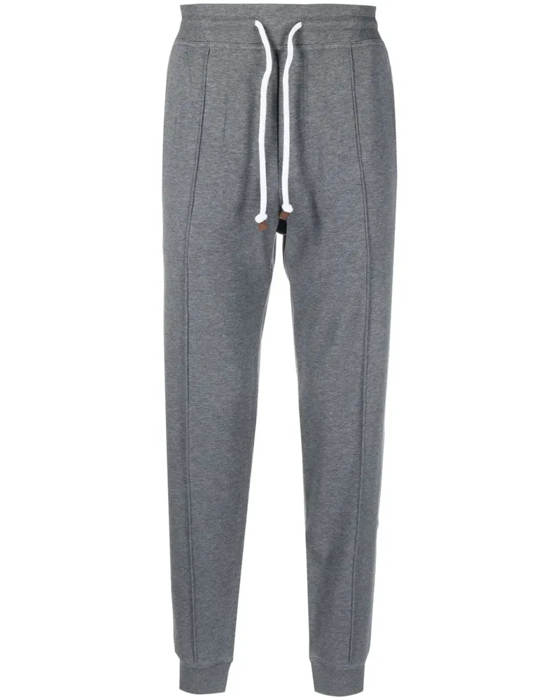 Brunello Cucinelli Schmal zulaufende Jogginghose - Grau Grau