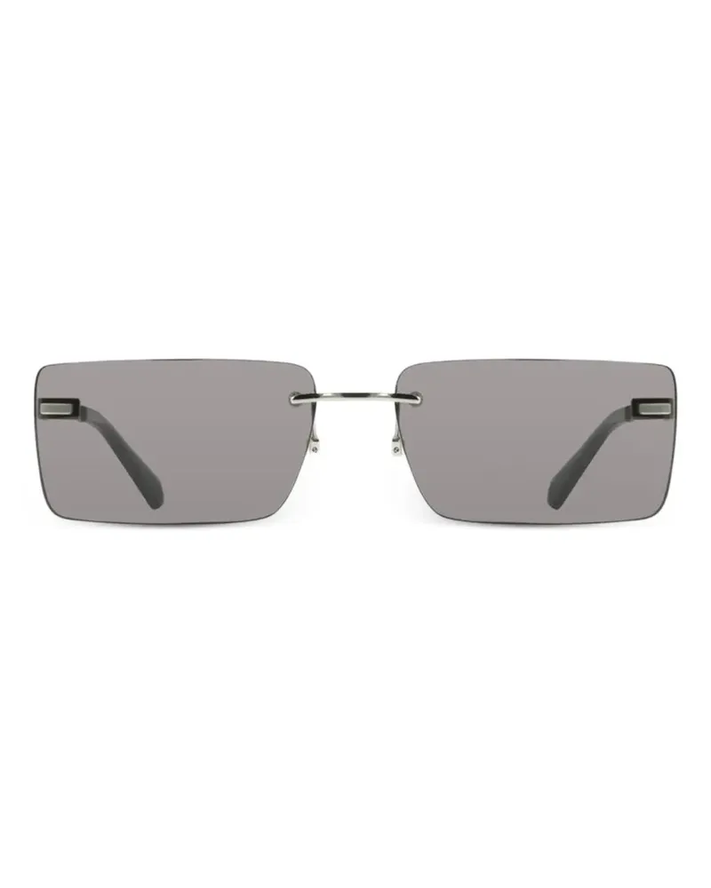 Calvin Klein rectangle-frame sunglasses - Schwarz Schwarz