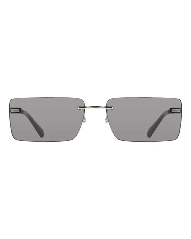 Calvin Klein rectangle-frame sunglasses - Schwarz Schwarz