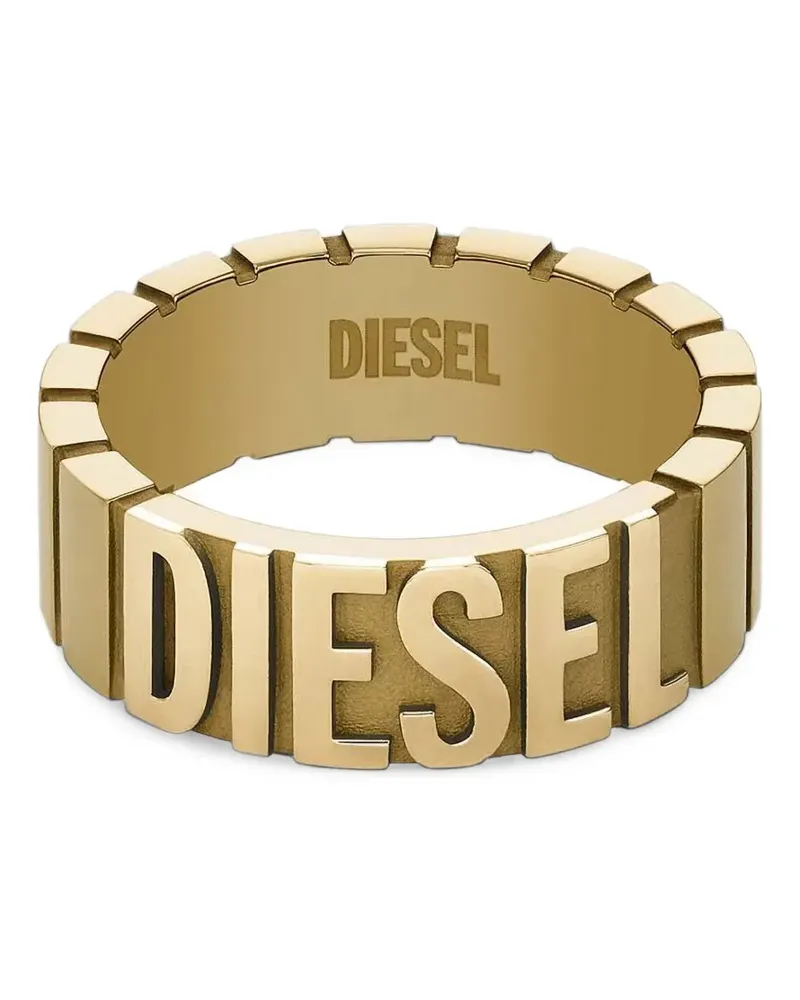 Diesel gold-tone stainless steel ring Gold