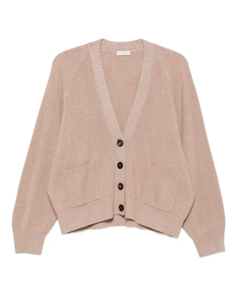 Brunello Cucinelli ribbed-knit cardigan - Braun Braun