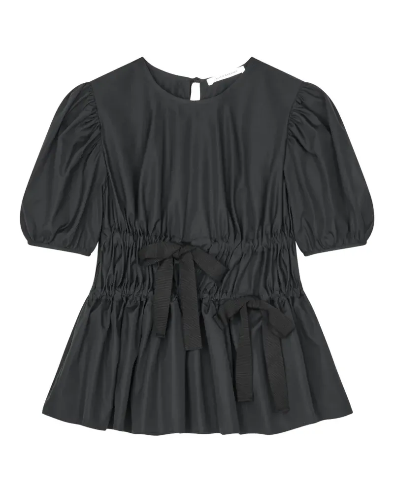 Cecilie Bahnsen Freya Bluse mit Puffärmeln - Schwarz Schwarz