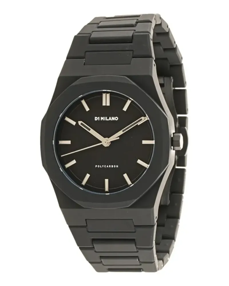 D1 Milano PolyCardon Cloudburst' Armbanduhr - Schwarz Schwarz