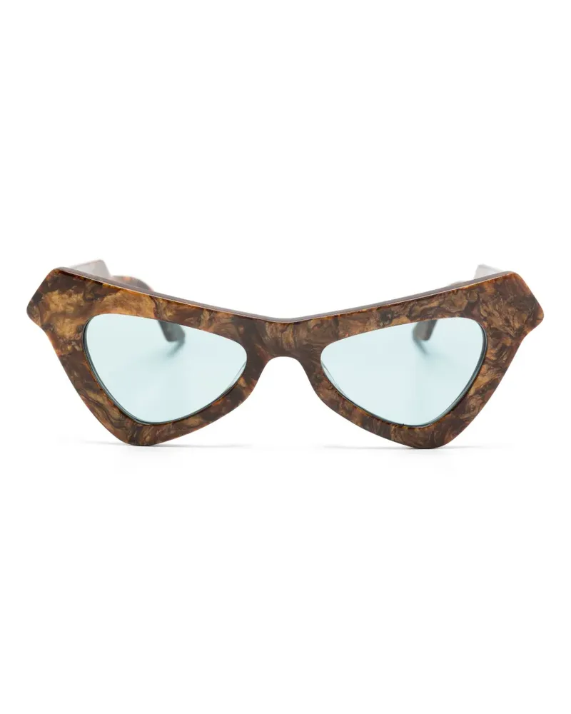 Marni Fairy Pools Radica Cat-Eye-Sonnenbrille - Braun Braun