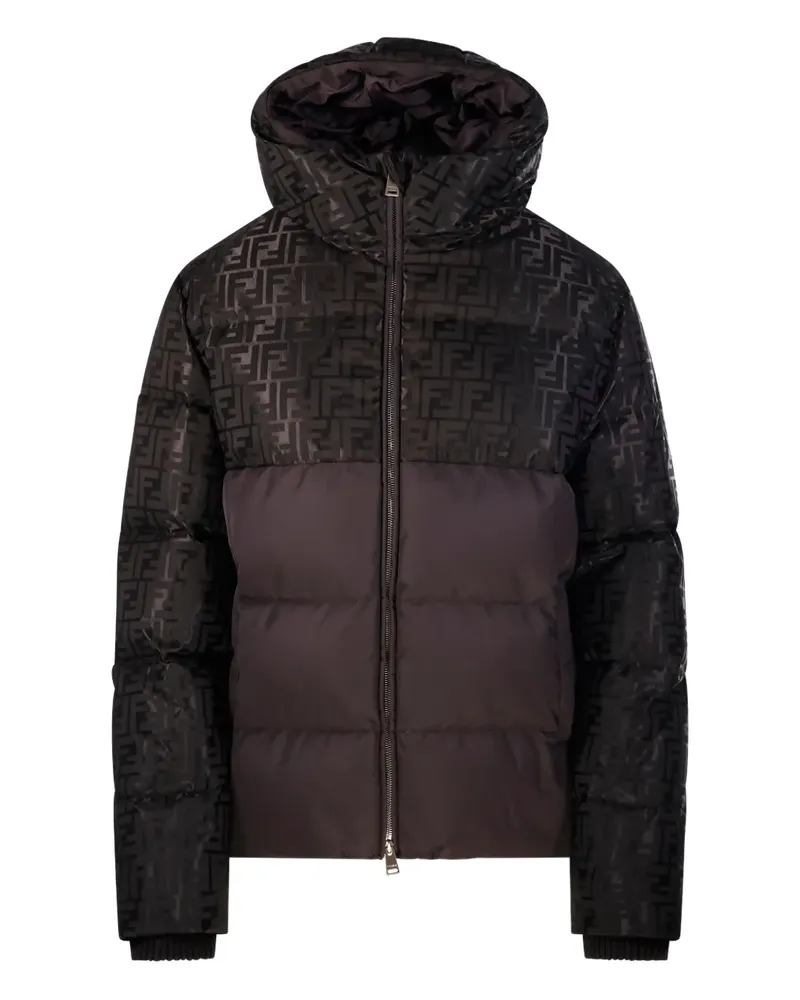 Fendi monogram hooded jacket - Braun Braun