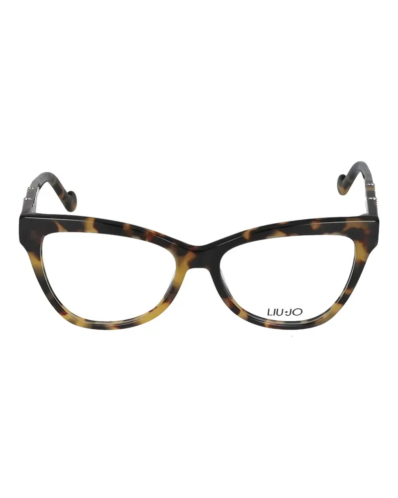Liu Jo tortoiseshell-effect cat-eye glasses - Braun Braun