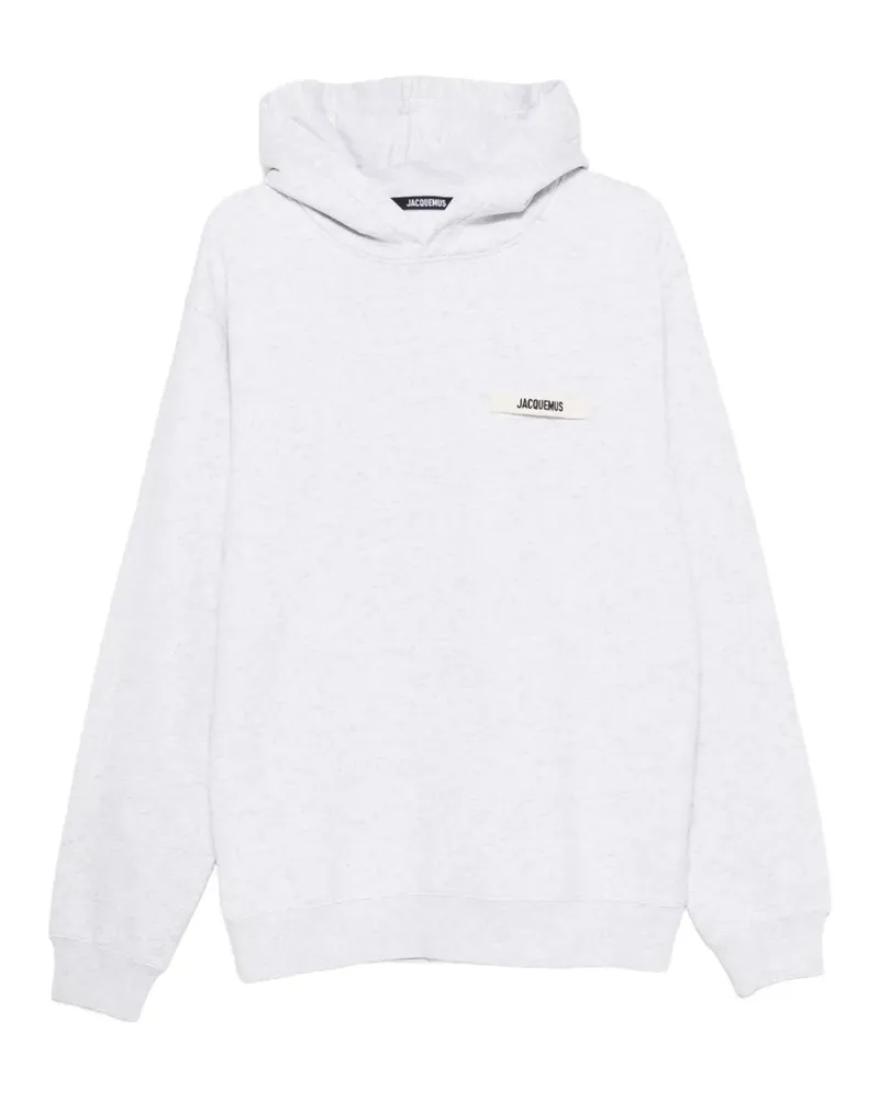 Jacquemus kangaroo-pocket hoodie - Grau Grau