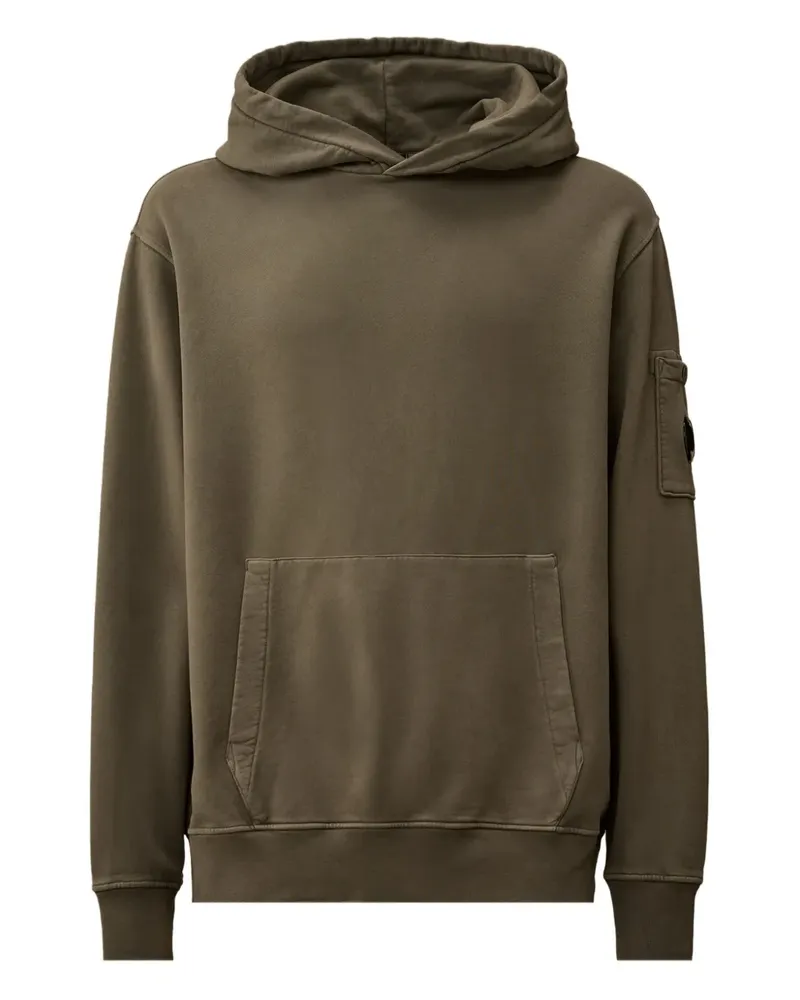 C.P. Company Hoodie mit Linsen-Detail - Braun Braun