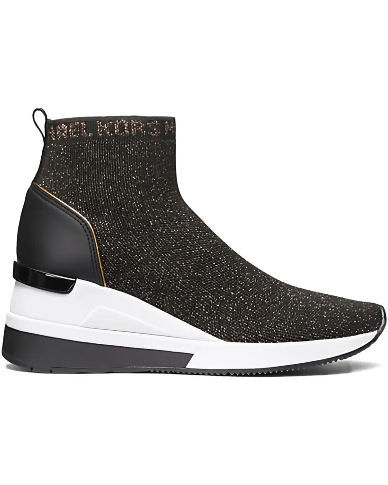 Michael Kors 38mm logo-lettering sneakers - Schwarz Schwarz