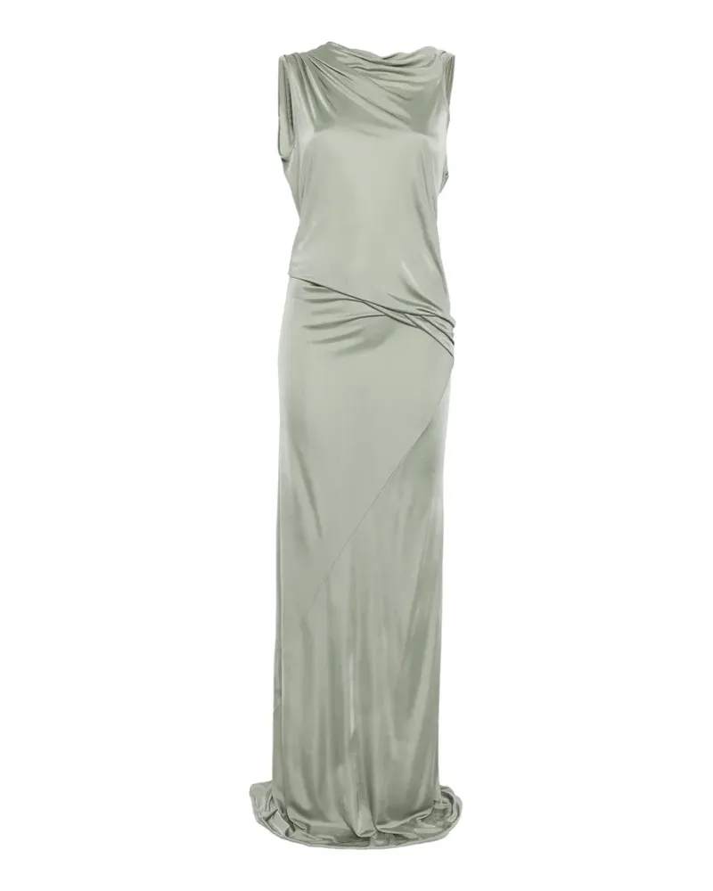 Rick Owens Lilies Shailee draped open-back maxi dress - Grün Grün