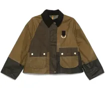 Alma Cordjacke in Colour-Block-Optik - Braun