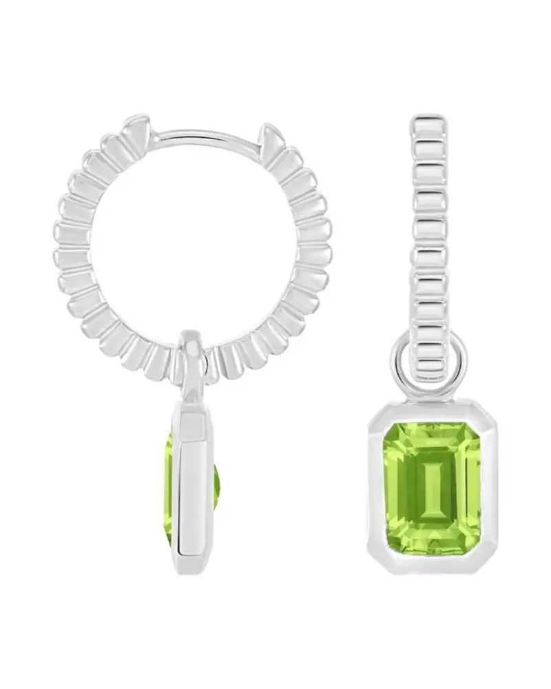 Dower & Hall Humbug Peridot Ohrringe - Silber Silber
