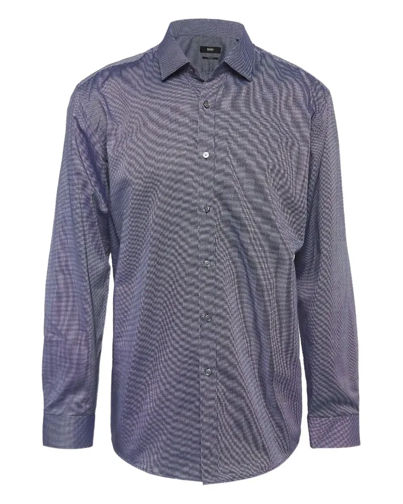 HUGO BOSS 2024 Ditsy Hemd - Blau Blau
