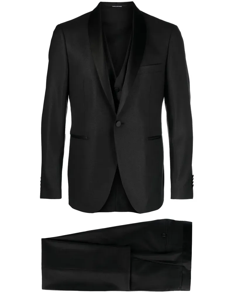 Tagliatore Dreiteiliger Smoking - Schwarz Schwarz