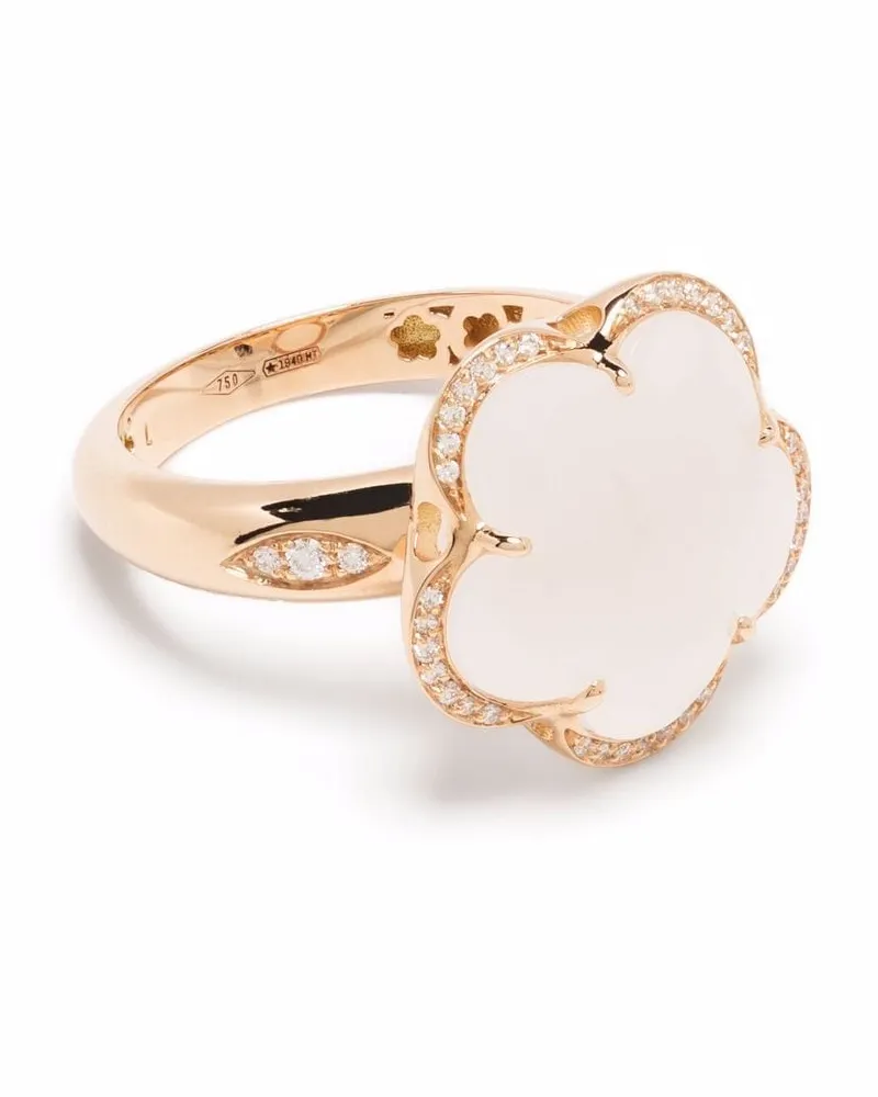 Pasquale Bruni 18kt Bon Ton Rotgoldring mit Diamanten - Rosa Rosa