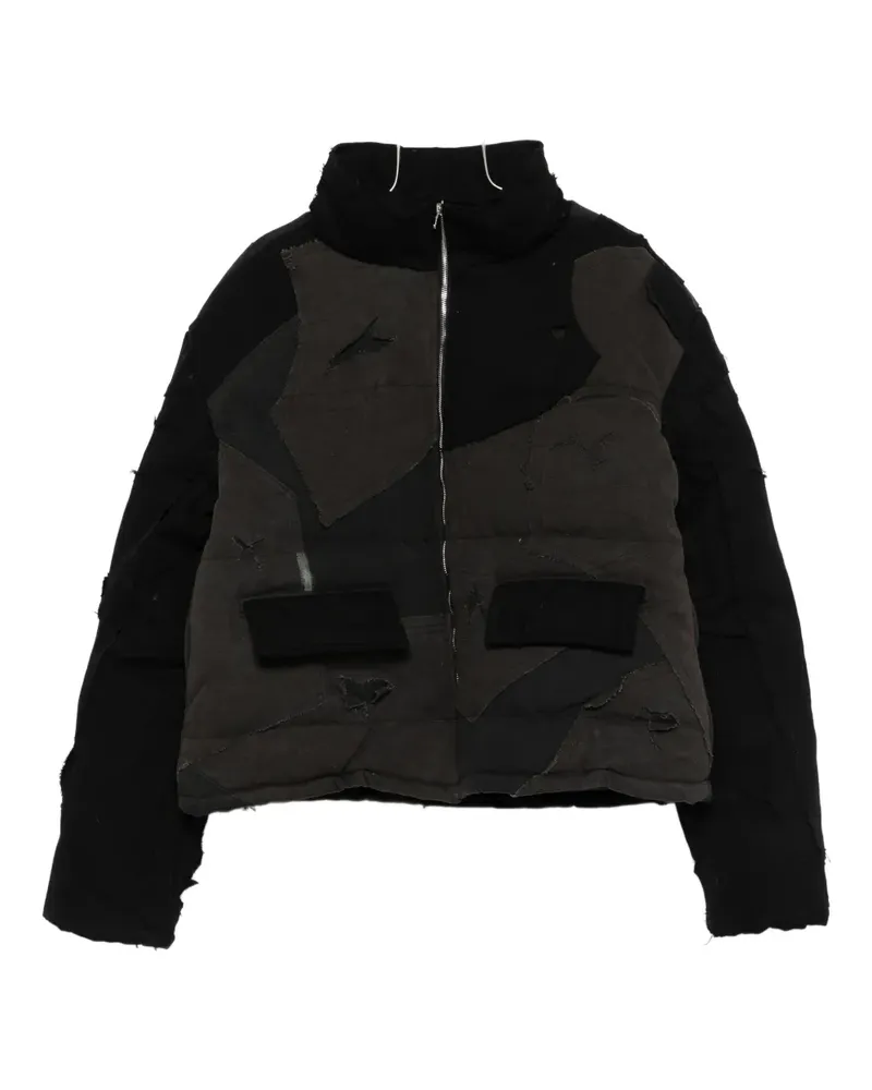 WHO DECIDES WAR Jacke im Patchwork-Look - Schwarz Schwarz