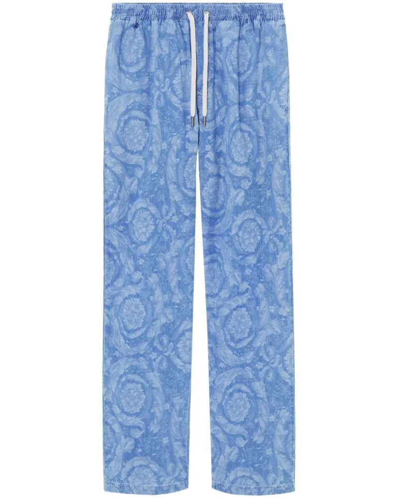 Versace Barocco Jeans aus Chambray - Blau Blau