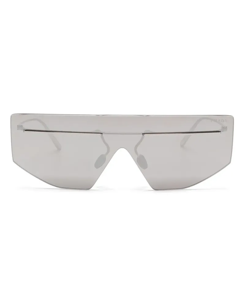 Prada Sonnenbrille mit Oversized-Gestell - Grau Grau