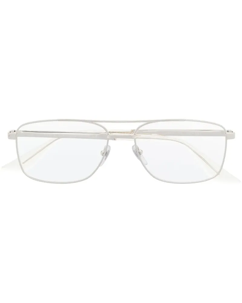Gucci Pilotenbrille mit Doppelsteg - Silber Silber