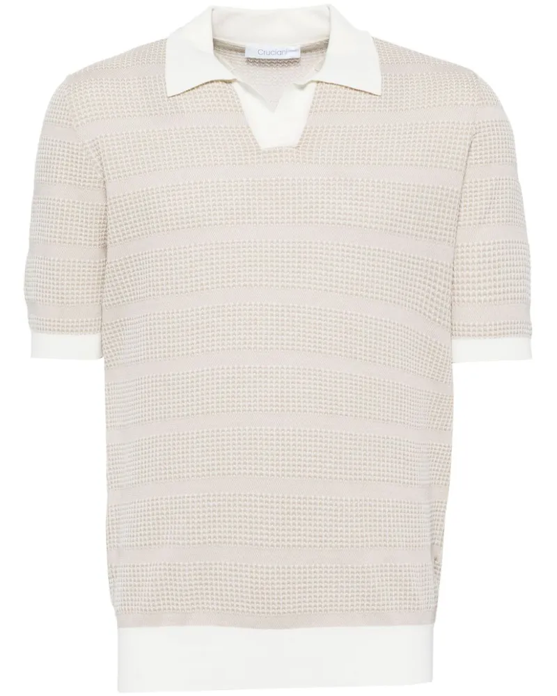 Cruciani Klassisches Poloshirt - Nude Nude