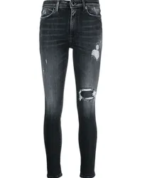 Dondup Skinny-Jeans mit Distressed-Detail Schwarz