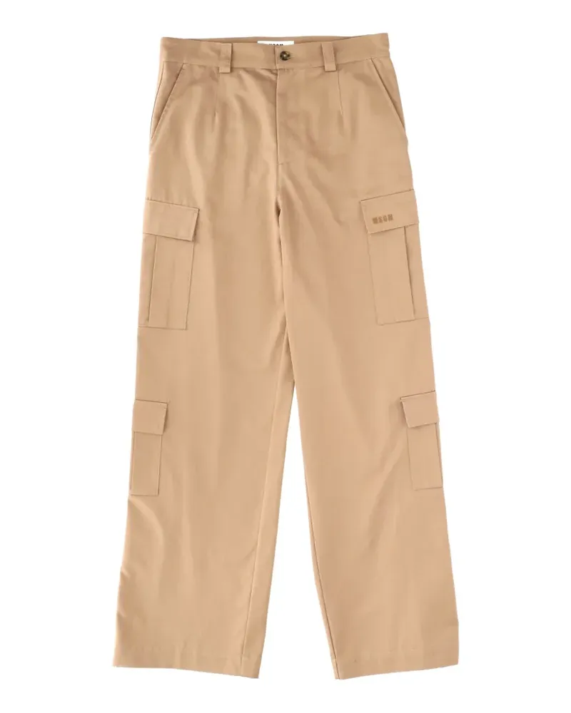 MSGM pocket cargo trousers - Nude Nude