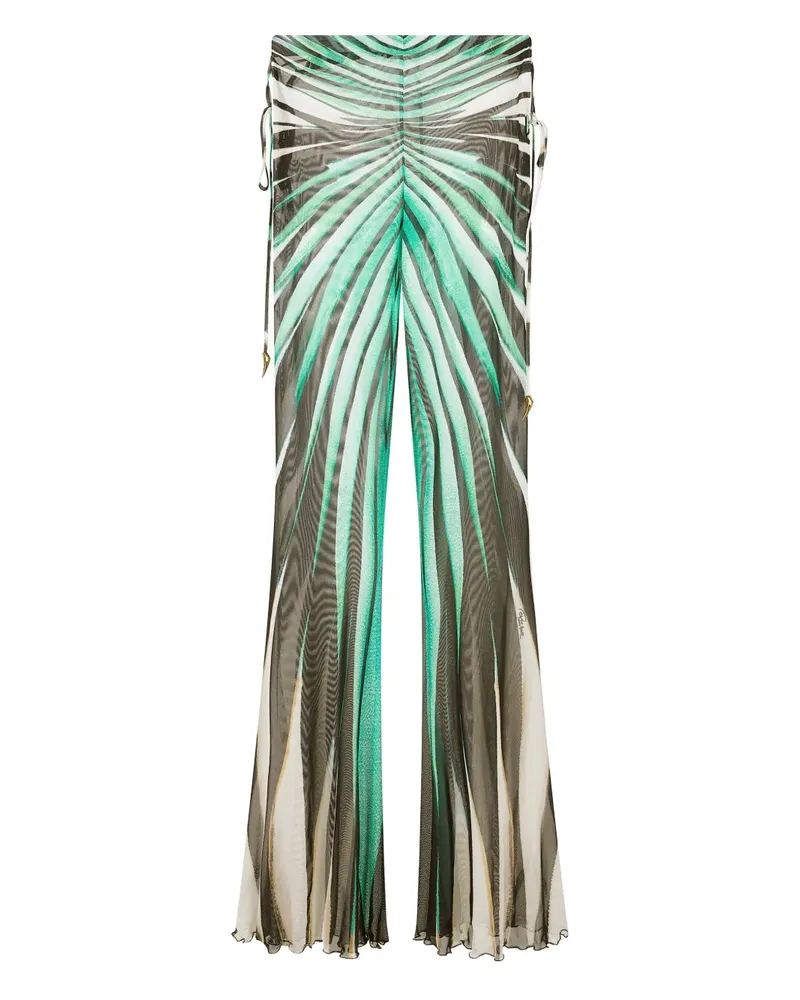 Roberto Cavalli Gestreifte Schlaghose - Blau Blau