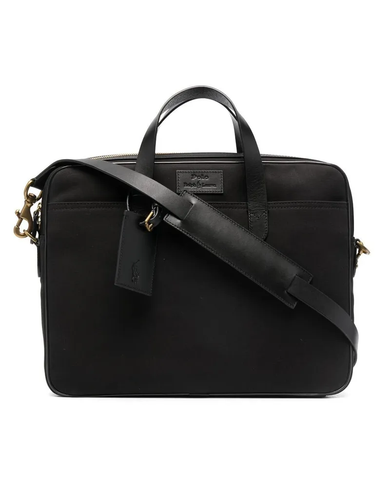 Ralph Lauren Commuter Aktentasche - Schwarz Schwarz