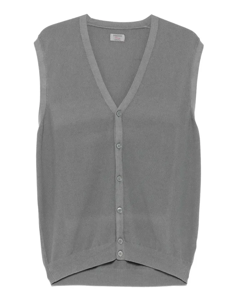 Gran Sasso V-neck vest - Grau Grau