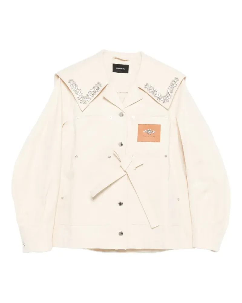 Simone Rocha Jacke mit Matrosenkragen - Nude Nude