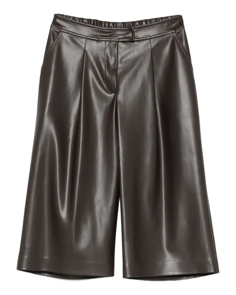 Alpha Studio pleated knee-length shorts - Braun Braun