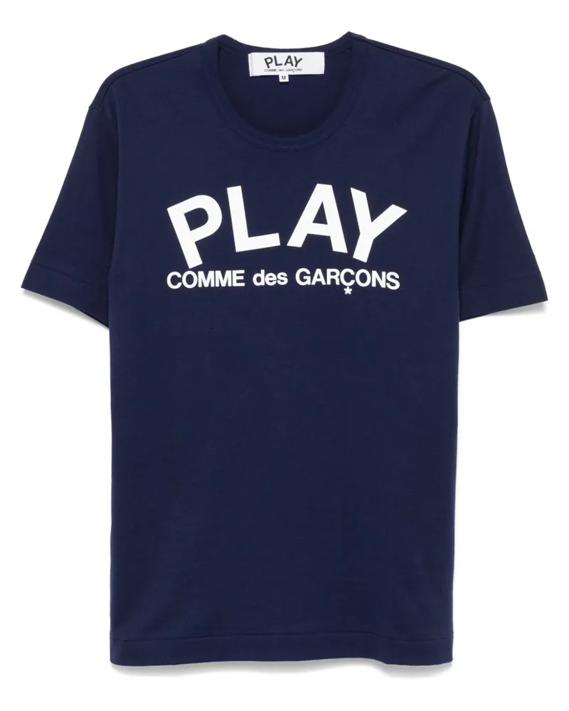 Comme des Garçons T-Shirt mit Logo-Print - Blau Blau