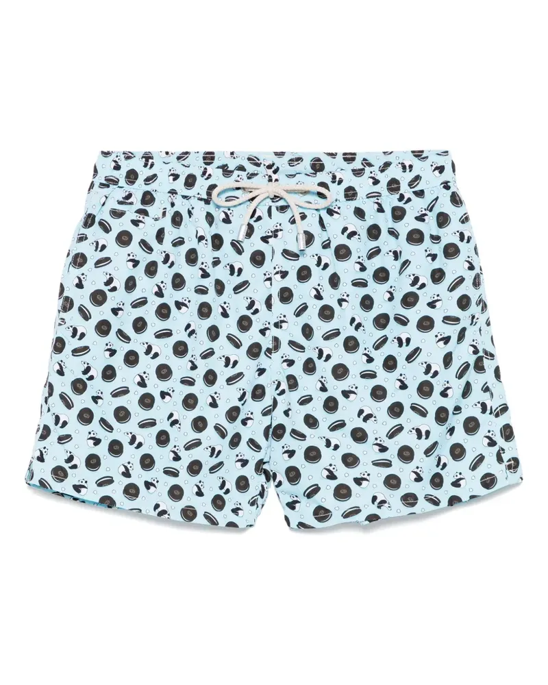 MC2 Saint Barth Lightning Micro Fantasy Badeshorts - Blau Blau