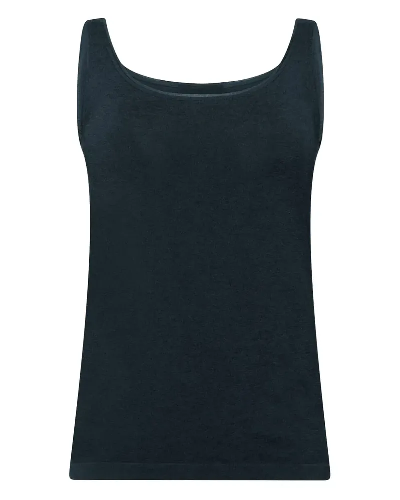 Wolford Top mit U-Ausschnitt - Blau Blau