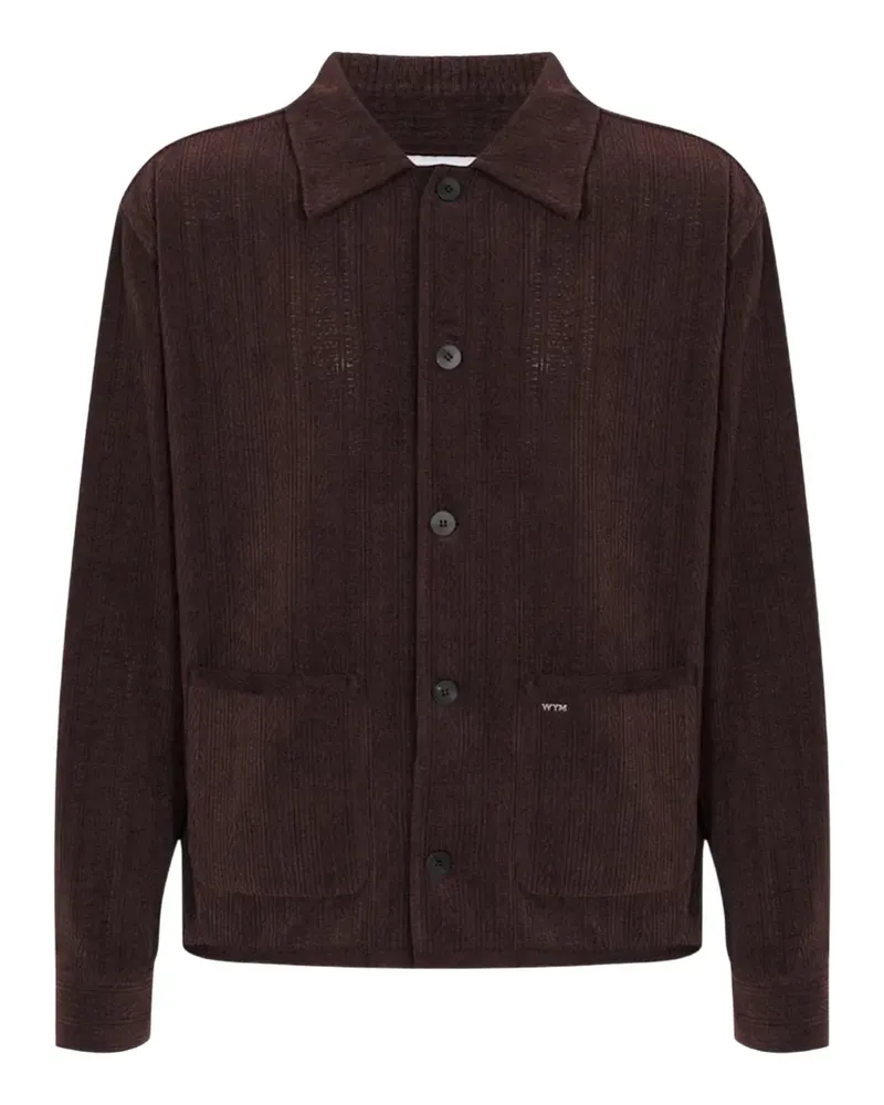 Wooyoungmi patch-pocket overshirt - Braun Braun