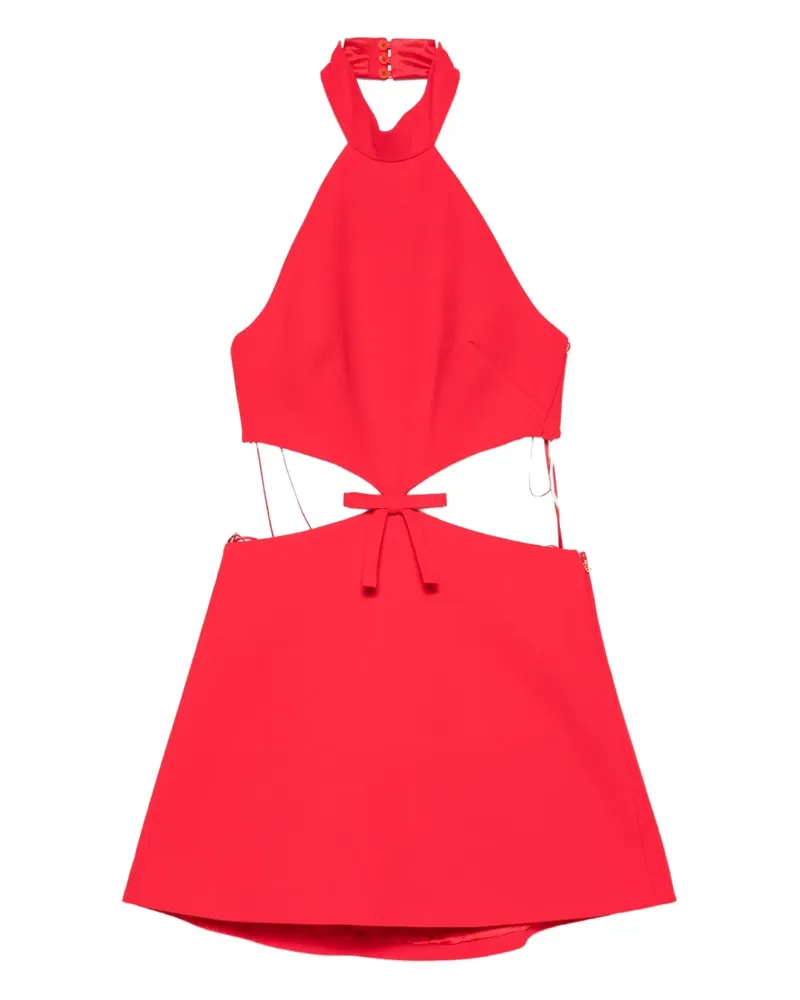 Casablanca Paris Neckholder-Minikleid mit Cut-Out - Rot Rot