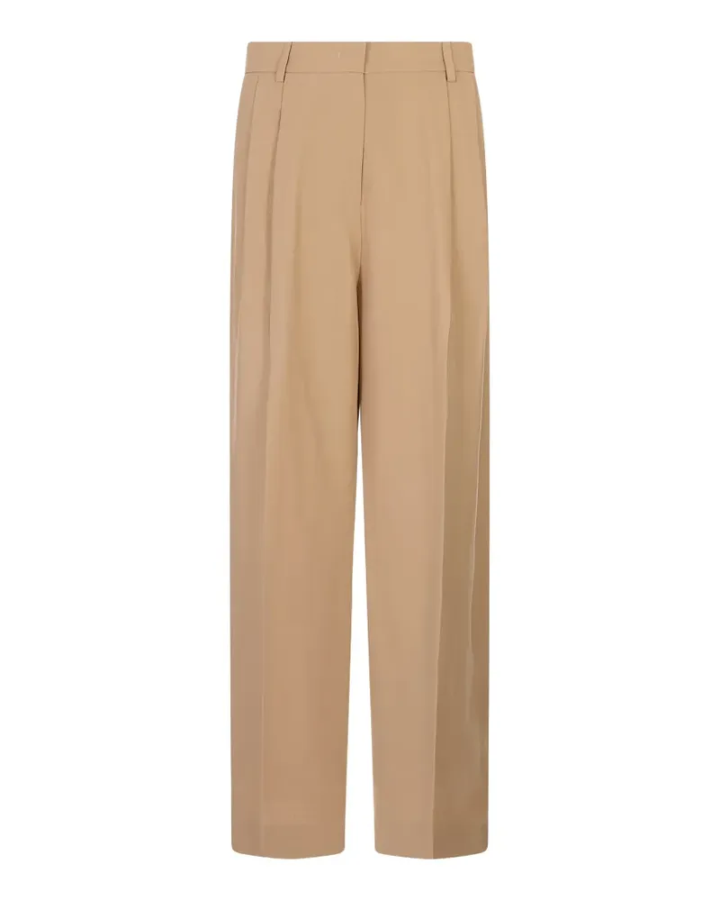 Fabiana Filippi pleated straight-leg trousers - Nude Nude