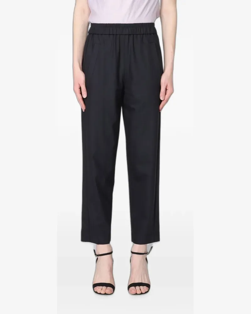 TELA elasticated-waist cropped trousers - Blau Blau