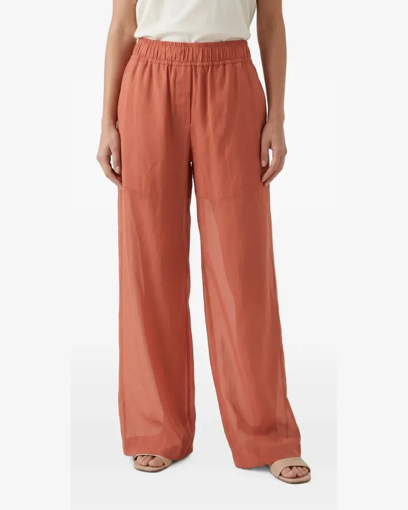 Brunello Cucinelli Hose mit weitem Bein - Orange Orange