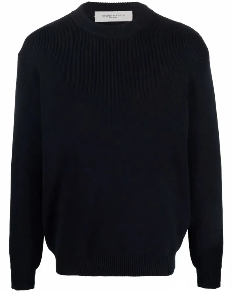 Golden Goose Gerippter Strickpullover - Blau Blau