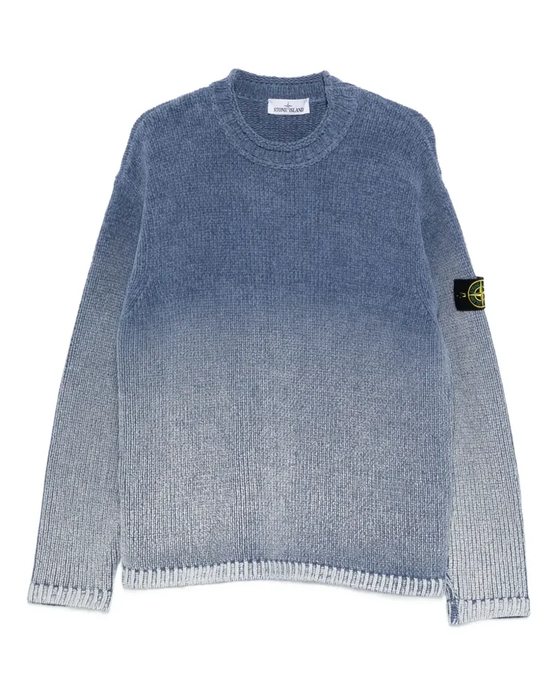 Stone Island ombre-effect crew-neck sweater - Blau Blau