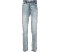 Slim-Fit-Jeans mit Knitteroptik