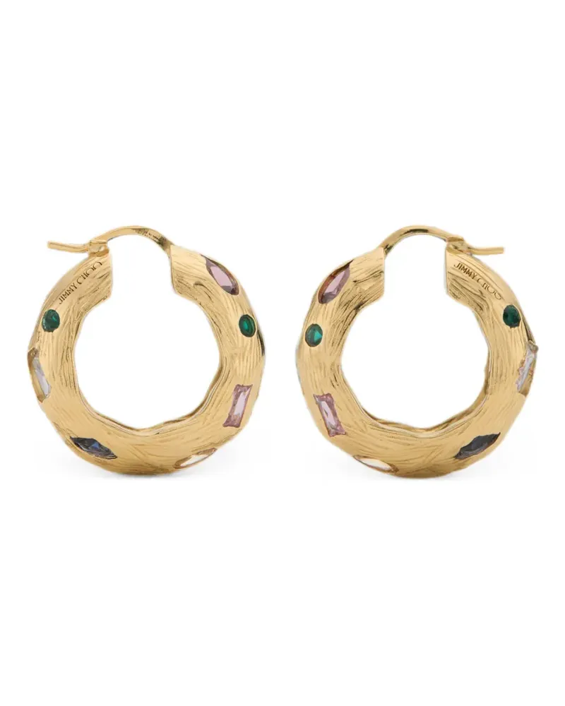 Jimmy Choo Ohrringe mit Schmucksteinen - Gold Gold