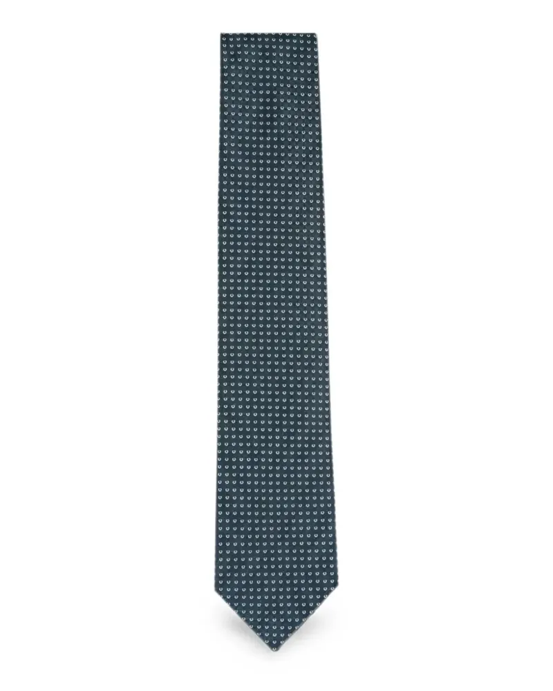 Brioni Geometrisch gemusterte Krawatte - Grün Grün