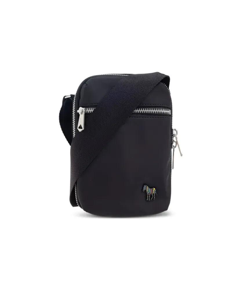 Paul Smith Schultertasche mit Zebradetail - Schwarz Schwarz