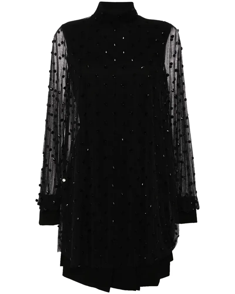 Saiid Kobeisy Kleid mit Perlen - Schwarz Schwarz