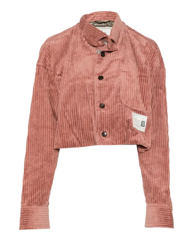 MIHARAYASUHIRO Cordjacke mit aufgerolltem Saum - Rosa Rosa