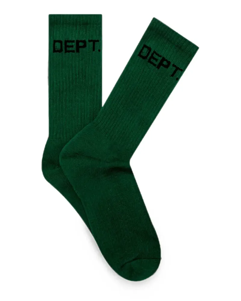 GALLERY DEPT. logo-print ribbed socks - Grün Grün