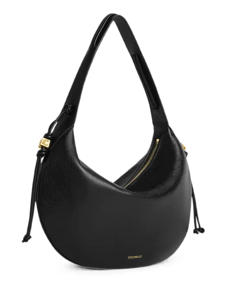 Coccinelle medium Thess leather shoulder bag - Schwarz Schwarz